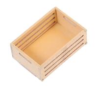 Toddmomy Panier de Rangement Miniature Bois pour Maison de Poupées Accessoire Décoratif et Pratique pour Micro Paysage Modèle Élégant Couleur Bois Naturel