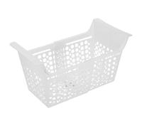 Toddmomy Panier et Trous de Drainage Coffre Mécanisme Réglable Extensible Blanc en Plastique Organisateur Fiable Rangement des Aliments pour Congélateur