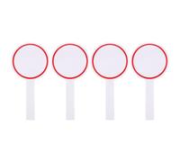 Toddmomy Panneau de Notation Rouge 4 Pièces Poignée Ergonomique en Mousse, Facile à Utiliser pour Tableau Blanc Effaçable à Sec en Situation de Vote Score