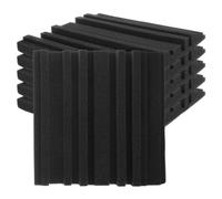 Toddmomy Panneaux Acoustiques Autocollants pour Studios D'enregistrement et Salles de Spectacle 6pcs en Mousse Noire pour Isolation Sonore et Insonorisation, Amovibles