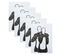 Toddmomy Papier Cible Portable 5pcs Anneau Céphalothorax Humaine, pour Entraînement de Précision et Séances Prolongées en Extérieur