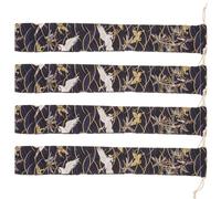Toddmomy Paquet de Rangement pour Flûte à Bec Vertical en Coton Fermeture à Cordon, Réutilisable, Lot de 4 Pochettes de Différentes Couleurs pour Petits Objets