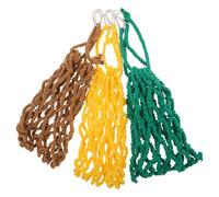 Toddmomy Paquet Suspendu à Foin pour Petits Animaux 3pcs en Polyester, Mangeoire à Foin en Filet Facile à Installer pour Lapin, pour Cages Intérieures et Extérieures