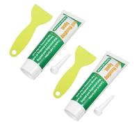 Toddmomy Pâte de Réparation Murale Blanche 2 Kits Spatule à Lame Droite et Spatule à Pointe Fine, Enduit Rebouchage pour Fissures et Trous, Agent de Réparation Solide pour Maison et