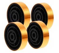 Toddmomy Patins Anti-Vibrations en Aluminium Coussins en Caoutchouc Détachables 30Mm de Diamètre pour Amplificateur et Enceintes, Accessoires Audio pour Home Studio, Lot de 4
