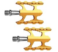 Toddmomy Pédales de Vélo Structure à Roulement en Alliage D'aluminium Ultra Légères Or Stables et Faciles à Installer pour Cruiser et Vélo de Route en Déplacement Urbain