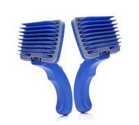Toddmomy Peigne de Toilettage pour Chien Petit Plastique Robuste les Poils Morts et Démangeaisons Brosse pour Animaux à Poils Bouclés Bleu