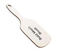 Toddmomy Peigne En Bois Peigne De Clown Toilettage Drôle D'homme Chauve Avec En Métal Accessoires De Clown à Dents Larges Pour Boucles Grand Buzzers Beige