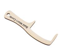 Toddmomy Peigne Géant Bois Pour Hommes Chauves Accessoire Coiffure Humoristique Sans Dents Confection Artisanale Prop Blague Clown Robuste