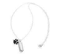 Toddmomy Pendentif Urne Forme De Patte De Chien pour Cendres Bijou Commémoratif pour Animaux Collier Mémorial pour Garde Les Souvenirs Près du Cœur