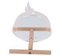 Toddmomy Perchoir À Perroquet Miroir Jouets pour Oiseaux pour Perroquets Design Unique pour Une Curiosité Accrue