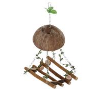 Toddmomy Perchoir Suspendu pour Perroquet Nid Balançoire Stable et Résistant Interactif pour Cage Oiseau Cadre Entraînement Ludique pour Oiseaux de Compagnie