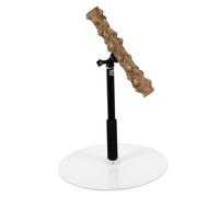 Toddmomy Perroquet Petite mangeoire à Oiseaux pour Oiseau Station d'alimentation pour Oiseaux Table à Oiseaux perchoir Perruche Fourchette Bois perché Accessoires Cage Perruche Métal