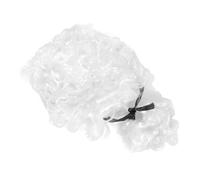 Toddmomy Perruque de Juge Cosplay pour Halloween Accessoire de Costume pour Avocat Perruque de Performance Unisexe Attache et Aspect Naturel