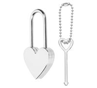 Toddmomy Petit Cadenas de Cœur pour Valise et Paquet à Dos Cadenas à Clé avec Fermeture Sécurisée 1 Pièce pour Voyage et Casier Couleur Rouge Métal Robuste Bagages et Journal Intime