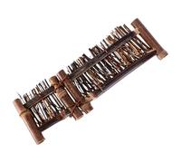 Toddmomy Petit Écran de Clôture en Bambou Naturel Tissé à la Main Taille Moyenne Pliable à Deux Volets Mini Clôture Décorative pour Bonsaï Décoration Micro-Paysage et Accessoire Photo