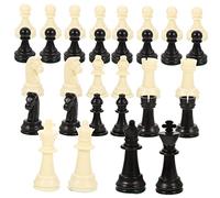 Toddmomy Pièces D'échecs en Plastique PP pour Échiquier, Ensemble 65mm, Remplacement Solide, Stabilité Améliorée, Adultes Et Garçon Et Filles, Jeu De Société Familial, Usage Intérieur