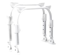 Toddmomy Pied de Bureau Pliant en Fer Autobloquant Réglable, Antidérapant, pour Table de Lit et Meuble Escamotable, Grosse Taille, Utilisation pour Espace de Travail et Chambre