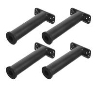 Toddmomy Pieds de Lit Réglables en Métal 4 Pièces Support Central du Cadre de Lit Hauteur Ajustable 18-20 Cm Fixation Trous de Vis Remplacement pour Meubles Robuste Usage Intérieur