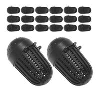 Toddmomy Pièges à Appâts Pêche en Plastique Noir, Mini Cage Compacte et Solide pour Anguilles, Lot de 40 Pièces, pour Usage Professionnel et Loisir