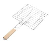 Toddmomy Pinces À Poisson Grillées Filet en Maille Charbon De Bois Légumes Camping Portable Grillades Intérieures Panier pour Légumes Barbecue Pique- Équipement De Barbecue