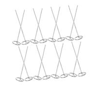 Toddmomy Piquets De Jardin en Métal pour Fixations Polyvalentes Lot de 20 152mm Agrafes De Pelouse Piquets De Tente Pointes en Acier Galvanisé Installation Facile