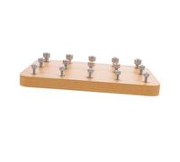 Toddmomy Planche Bois pour Rééducation des Doigts Entraînement Coordination Œil Main Motricité Fine Outils de Réhabilitation pour Hémiplégie Équipement Entraînement Préhension et Extenseur