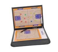 Toddmomy Planche de Basketball Trifold PU Tableau Entraîneur Multisport avec Visuels Colorés Portable et Durable pour Analyse et Formation