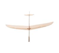 Toddmomy Planeur à Lancer Manuel en Bois Robuste, Modèle Réduit Artisanal, Vol Stable Longue Distance, D’intérieur et Extérieur pour Garçon et Filles et Adultes, Présent Anniversaire,