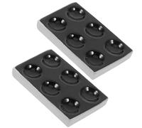 Toddmomy Plaque de Réaction à Taches 6 Trous en Céramique Noire 2pcs Solide et Facile à Nettoyer pour Expériences Scientifiques et Analyses Chimiques