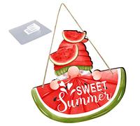 Toddmomy Plaque Suspendue Décorative Motif Pastèque Coloré Enseigne Murale Adorable Pour Fête Décoration Intérieure