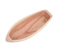 Toddmomy Plateau de Service Rustique en Bois, Plateau à Bijoux en Bois en Forme de Bateau pour bagues, Colliers, clés, Organisateur d'entrée pour Commode, Coiffeuse ou Table Basse