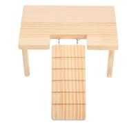 Toddmomy Plateforme Bois pour Hamster avec Échelle Et Rampes Accessoire Décoratif pour Rongeurs pour Cobayes Et Chinchillas