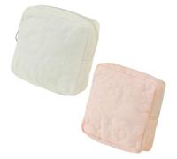 Toddmomy Pochettes Menstruelles Multifonctions Polyester Petit Format 2pcs Rose Ivoire Léger Portable pour Filles Usage Scolaire