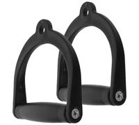 Toddmomy Poignées de Gym Ergonomiques en Plastique Noir pour Machine à Câble, Légères et Résistantes, pour Traction Musculation à Domicile Pendant été Vacances