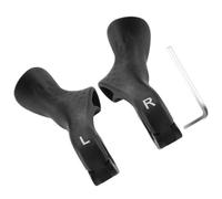 Toddmomy Poignées de Repose-vélo Antichoc en Pa Nylon Noir, 1 Paire, Extrémités du Guidon pour VTT, Absorption des Chocs et Sécurité Améliorée pour Cyclisme