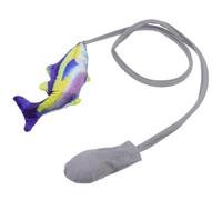 Toddmomy Poisson en Peluche Interactif pour Chat, Imitation Fish | Chaton et Chat, Scénario de Capture et Jeu, Stimule L’intérêt, Peluche Douce