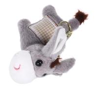 Toddmomy Porte-clés Âne En Peluche Doux Pour Paquet à Dos, Accessoire Mignon En Coton Pp, Décoration Unisexe, Présent Pratique Pour Filles Et Amies, Modèle Gris