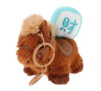 Toddmomy Porte-clés Cheval Peluche Mignon 2026, Ornement de Cheval du Nouvel An Lunaire, Breloque Décorative pour Téléphone Portable, Accessoire de Fête du Printemps, Symbole Feng Shui