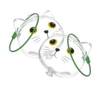 Toddmomy Porte-Clés Lot de 2 Capsules Transparentes pour Poils de Chat Boîte de Rangement Souvenir Pendentif Moustache Accessoire Commémoratif pour Poils D’Animaux Usage Voyage et