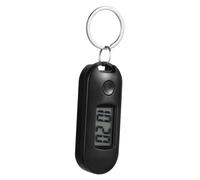 Toddmomy Porte-clés Montre électronique Gousset de Montre numérique Silencieux Simple pour Les Filles Porte-clés Petite Montre de Poche Montre Suspendue Plastique Black