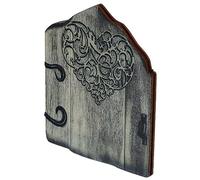 Toddmomy Porte Féerique Miniature pour Décoration de Jardin Porte Miniature Artisanale Bois