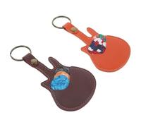 Toddmomy Porte-médiators pour Guitare Étui De Transport avec Médiator Sac à Médiators Et Porte-clés Design Classique