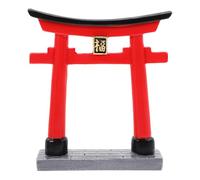 Toddmomy Porte Torii Shinto Japonaise 2Pcs Rouge Miniature Aquarium Torii Ornement Zen Accessoires De Jardin Pont D'aquarium Décoration De Paysage S