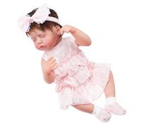 Toddmomy Poupée Reborn Réaliste Vinyle Souple avec Membres Mobiles Poupée Fille pour Jeu Imitation et Câlins pour Garçon Fille Couleur Aléatoire