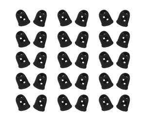 Toddmomy Protège-doigts en Plastique Noir pour Manucure 50 Pièces Facile à Nettoyer, Prévient les Zones D'ombre, pour Usage à Domicile Salon