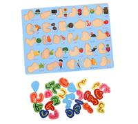 Toddmomy Puzzle Bois Alphabet Arabe pour Garçon Fille Jeu Éducatif Montessori Outil Apprentissage Coran Développement des Compétences Motrices et Cognitives de Voyage Compact