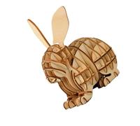 Toddmomy Puzzle Bois Lapin pour Garçon Fille Éducatif Bois Développement Coordination Main-œil pour Garçons et Filles Cadeau Anniversaire et Fête
