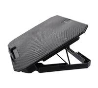 Toddmomy Radiateur pour Ordinateur Portable USB 14-15,6 Pouces Ventilé Support Réglable Silencieux pour Gaming Et Bureau Noir