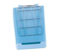 Toddmomy Râtelier à Herbe pour Lapin et Chinchilla Mangeoire Pratique pour Petits Animaux Compatible avec Cages Fil Design Renforcé Couleur Bleue Adorable